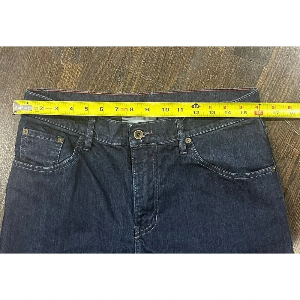 Raleigh Denim Jones Jeans Mens 32 x 30 Blue Slim Straight Fit Handcrafted Signed - Picture 8 of 12